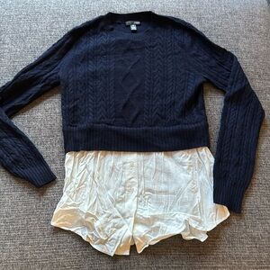 Aqua cashmere sweater